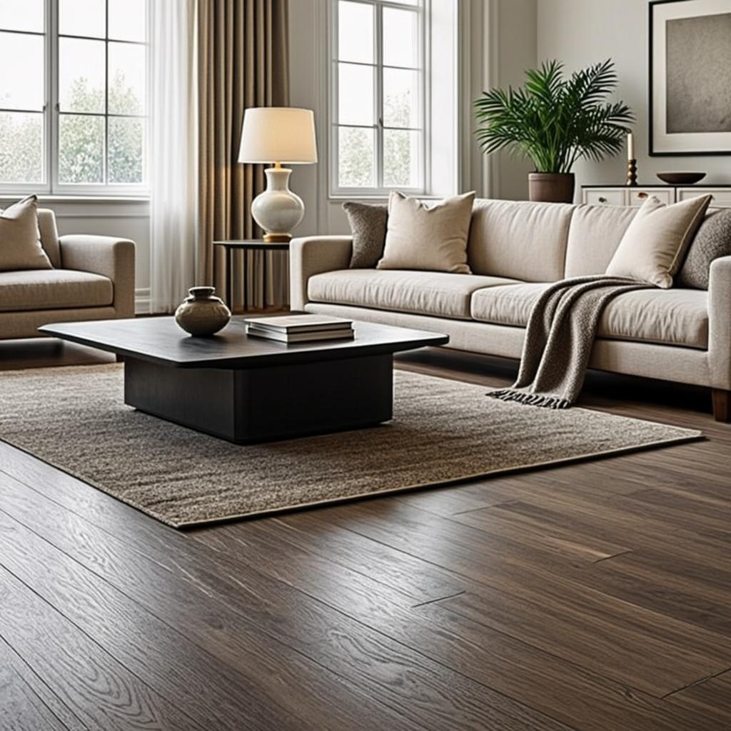 dark grey vinyl flooring