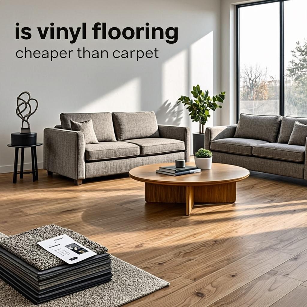 is vinyl flooring cheaper than carpet